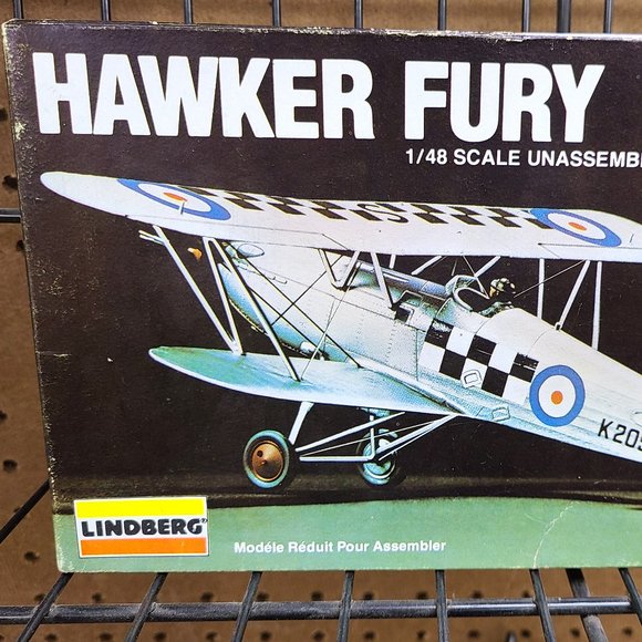 Lindberg Hawker Fury Model Plane Kit - Picture 1 of 4